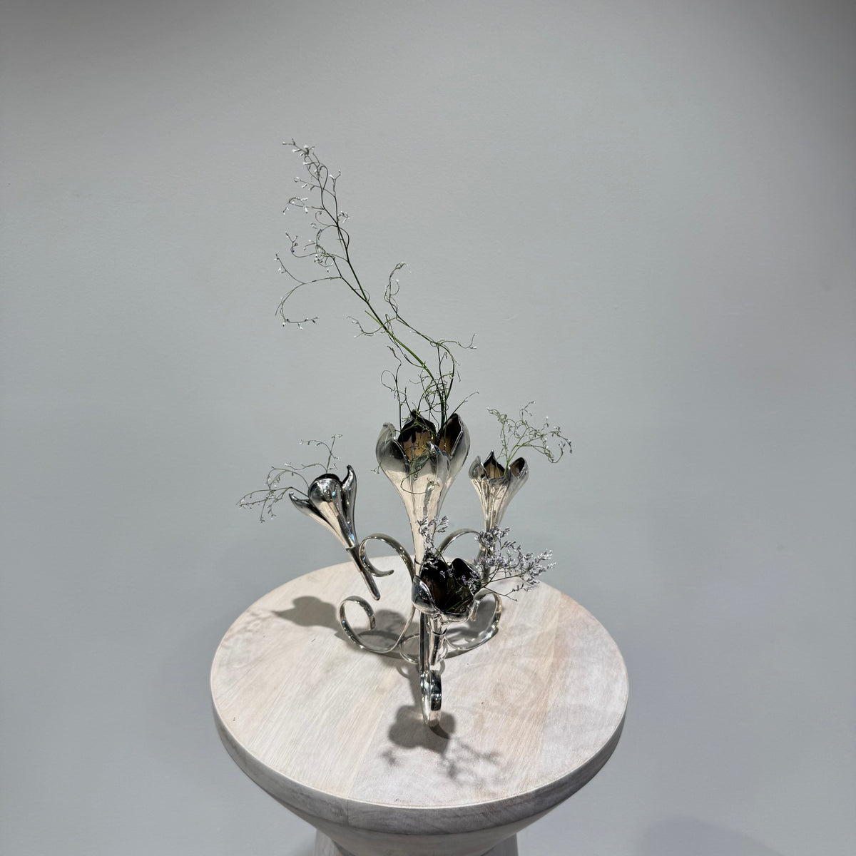 Silver Vine Bud Vase – Five Stem