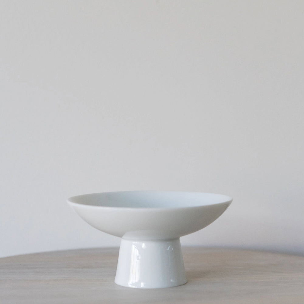 White Footed Ceramic Bowl