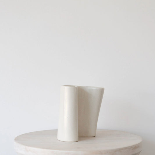 Waved Ceramic Vase - Medium