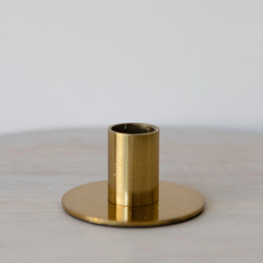 Gold Brushed Candlestick