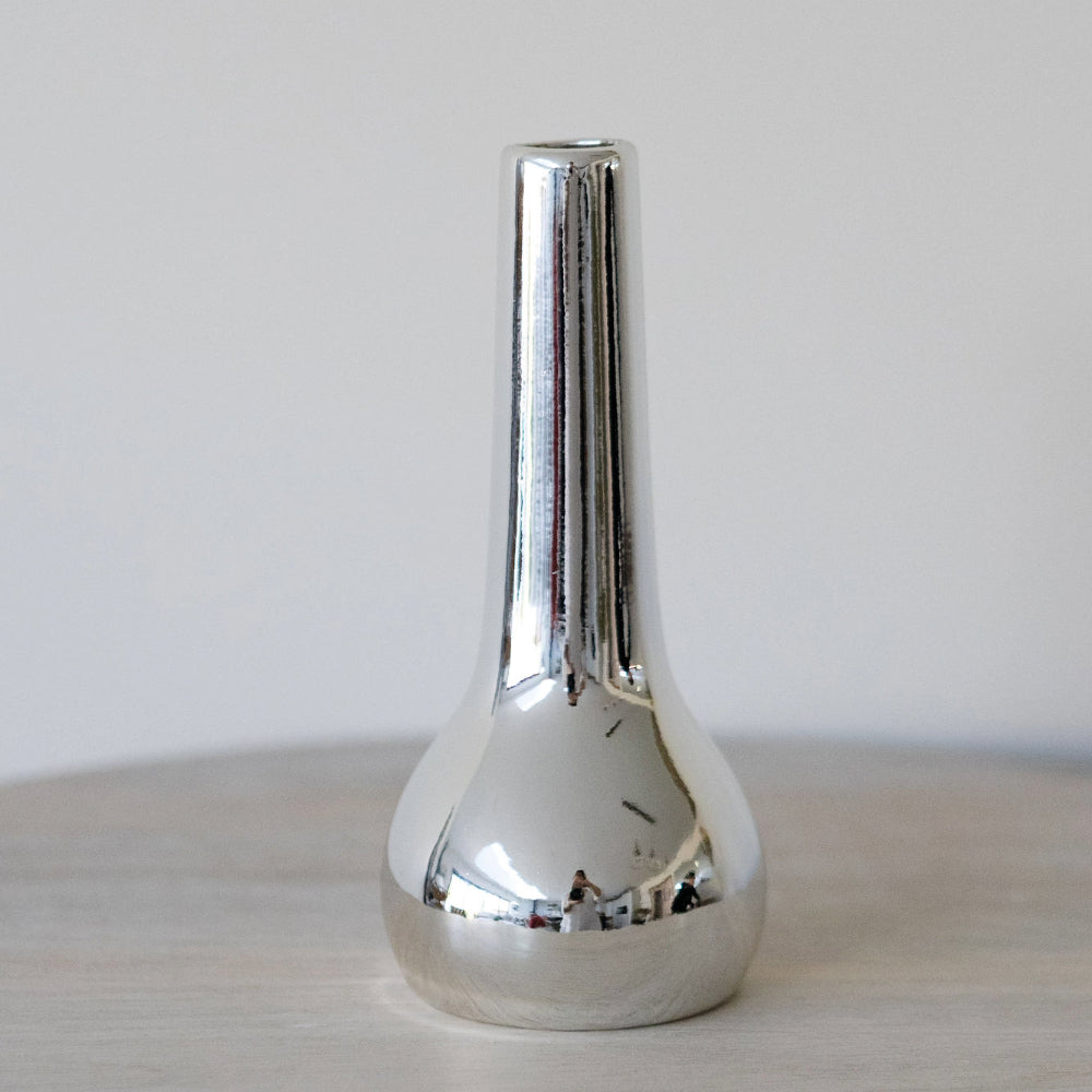 Chrome Bud Vase - Tall