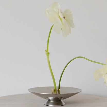 Chrome Footed Bowl - Small