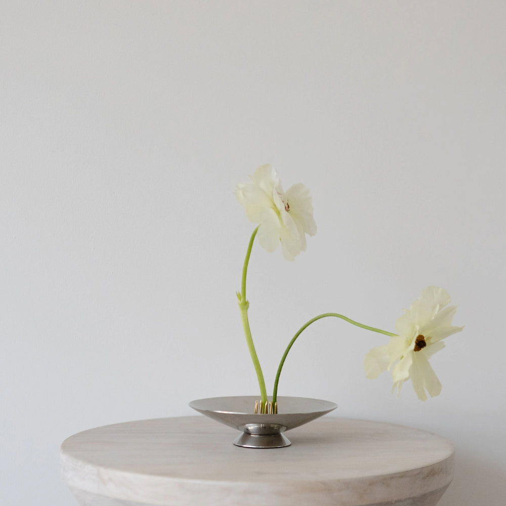 Chrome Footed Bowl - Small
