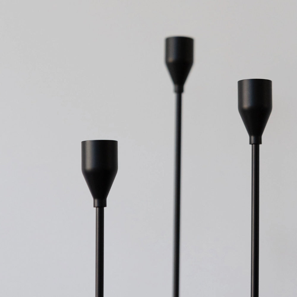 Black Matt Candlesticks