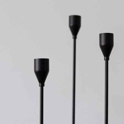 Black Matt Candlesticks