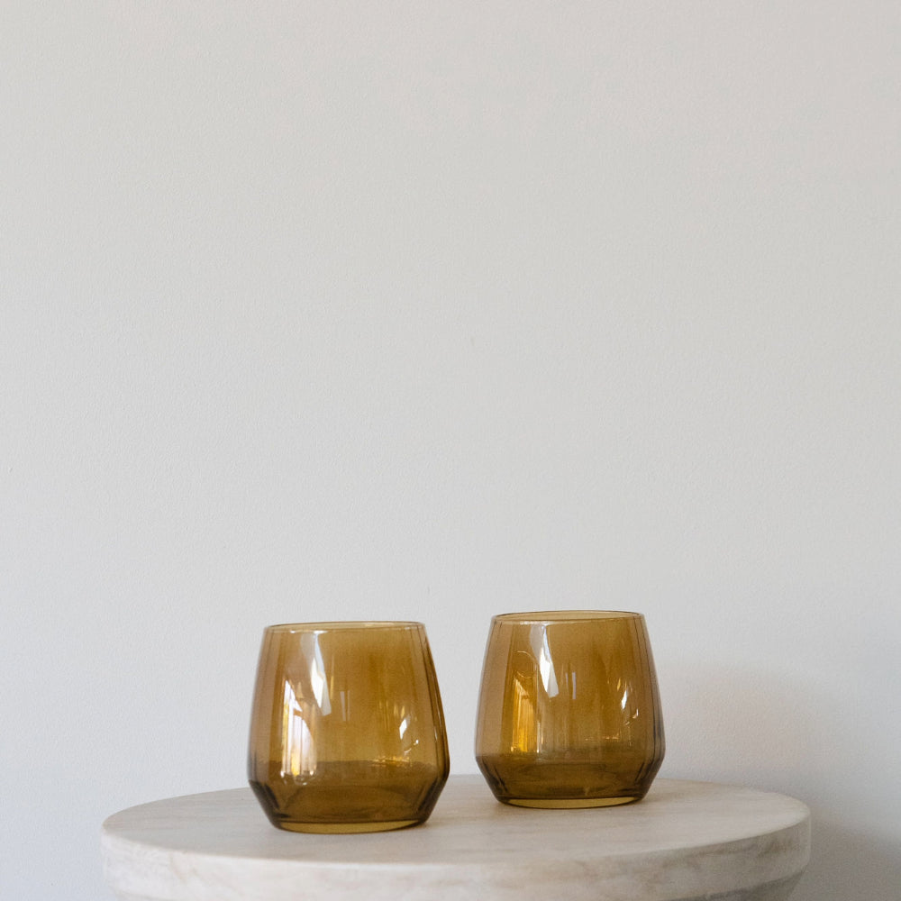 Amber Glass Vase