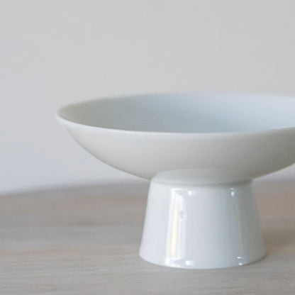 White Footed Ceramic Bowl