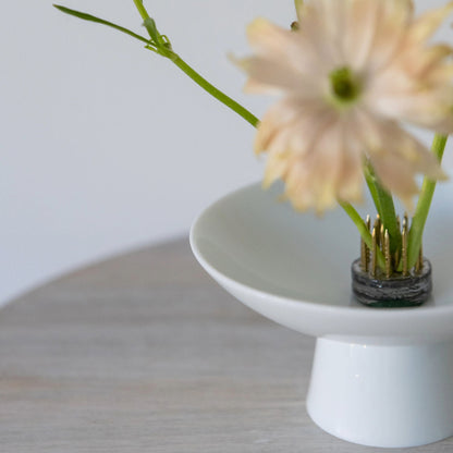 White Footed Ceramic Bowl