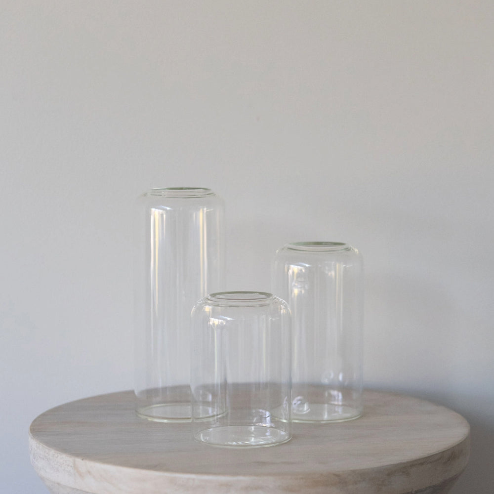 Glass Cylinder Vase - Medium