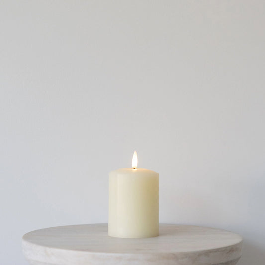 Ivory Church Candle LED - Low