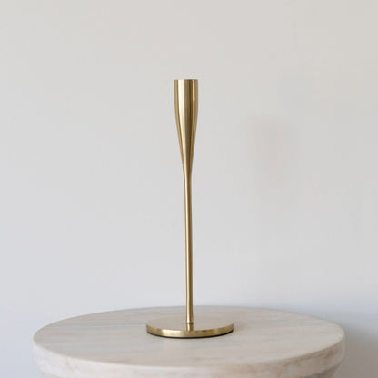 Gold Matt Candlestick