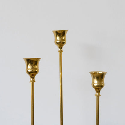 Gold Polished Candlesticks