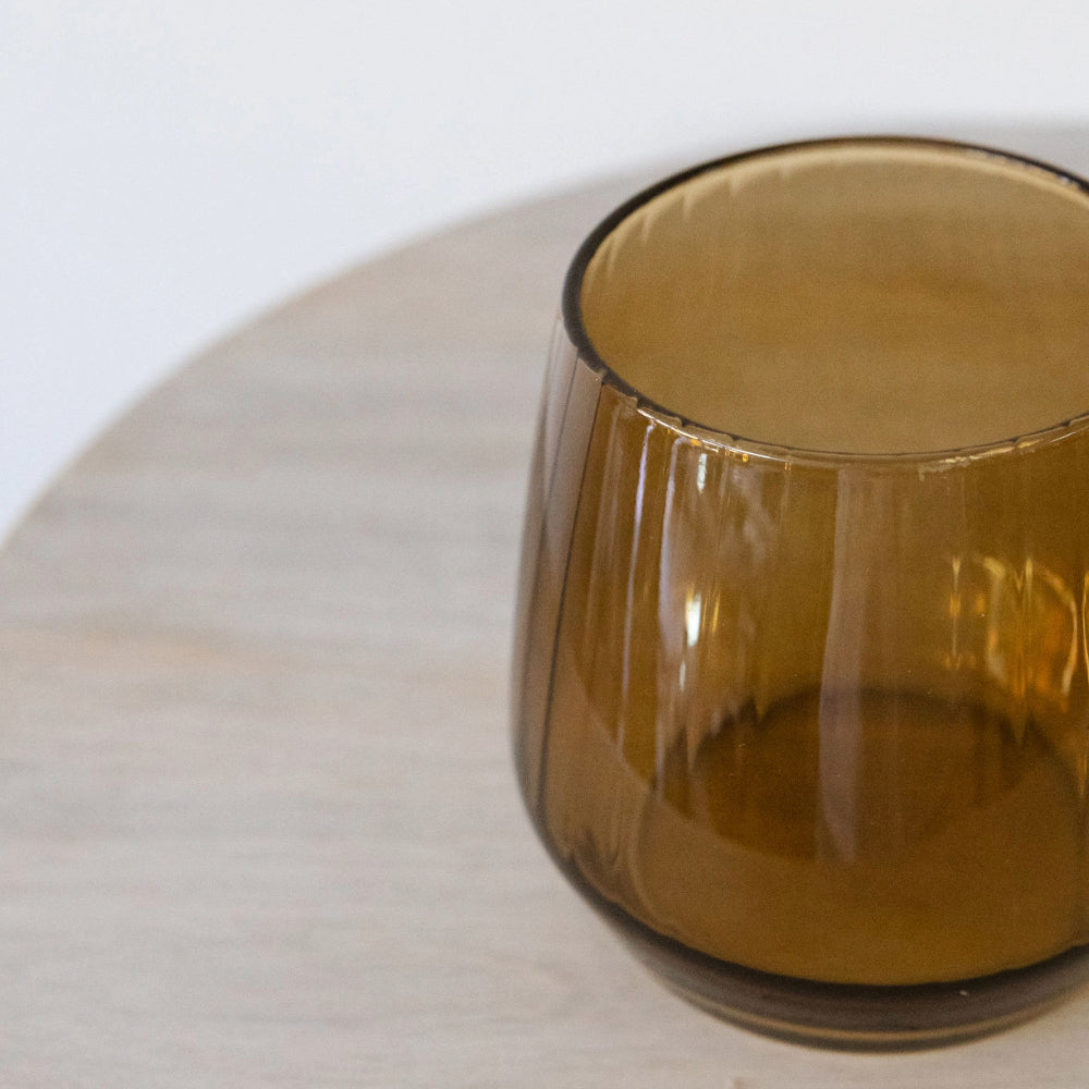 Amber Glass Vase