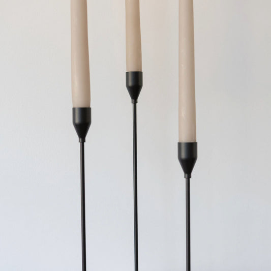 Black Matt Candlesticks