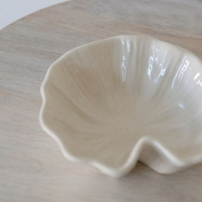 White Lilypad Ceramic Bowl