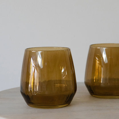 Amber Glass Vase