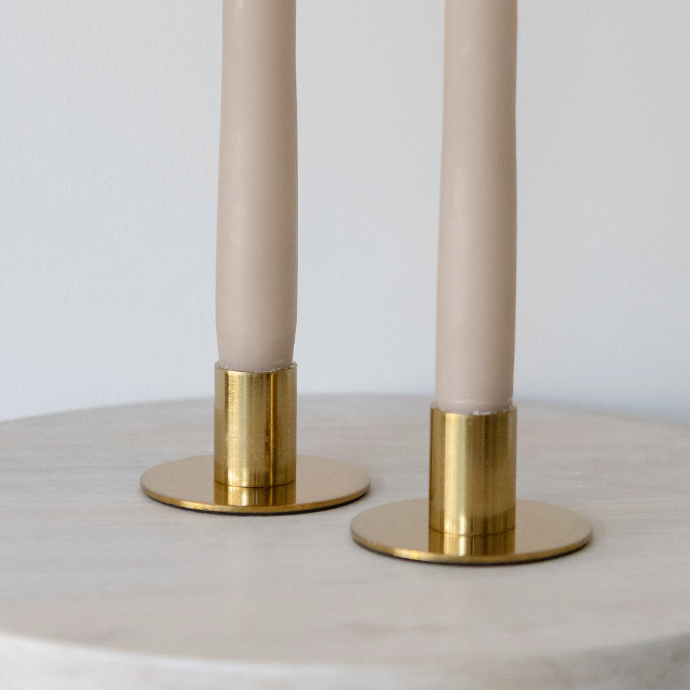 Gold Brushed Candlestick