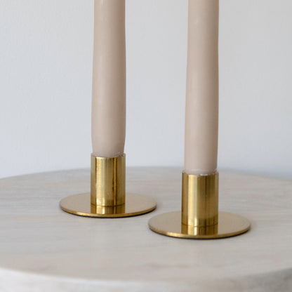 Gold Brushed Candlestick