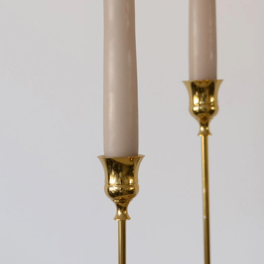 Gold Polished Candlesticks