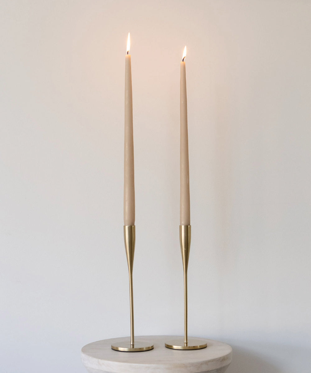 Gold Matt Candlestick