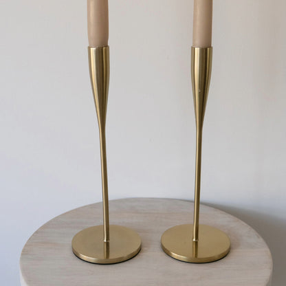 Gold Matt Candlestick