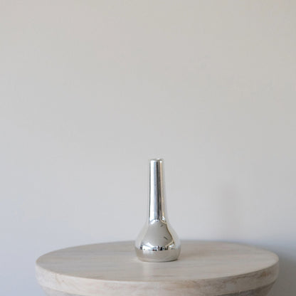 Chrome Bud Vase - Tall