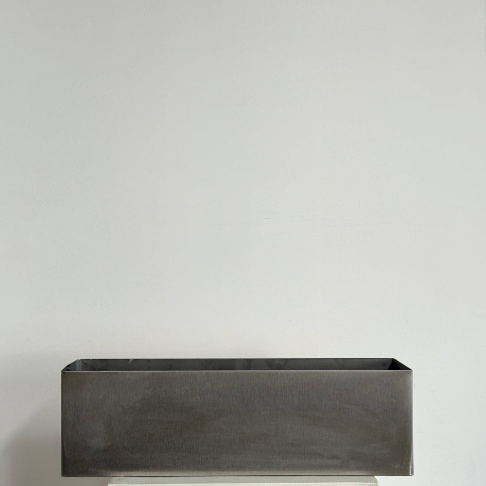 Chrome Rectangular Vase