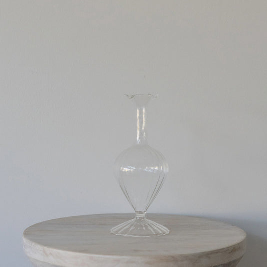 Glass Ornate Bud Vase - Tall