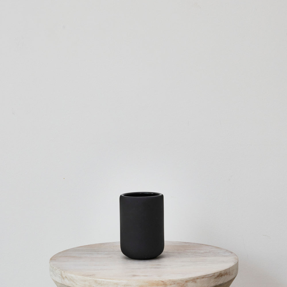 Black vase