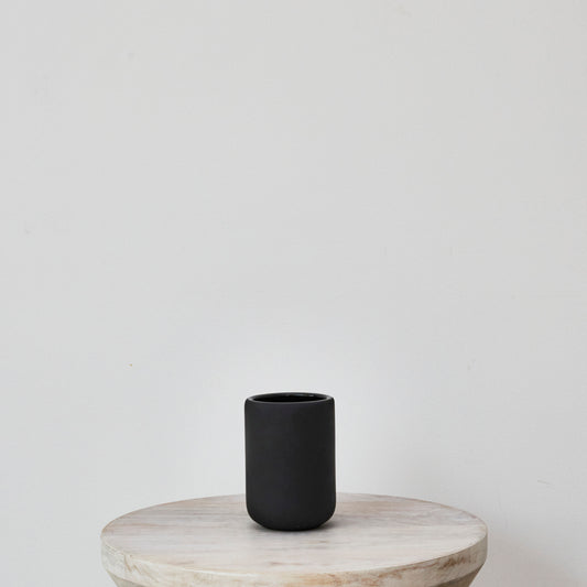 Black vase