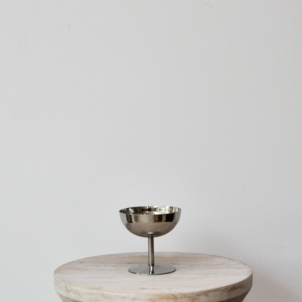 Chrome Stemmed Bowl