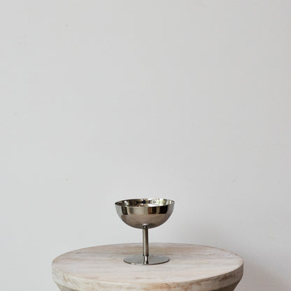 Chrome Stemmed Bowl