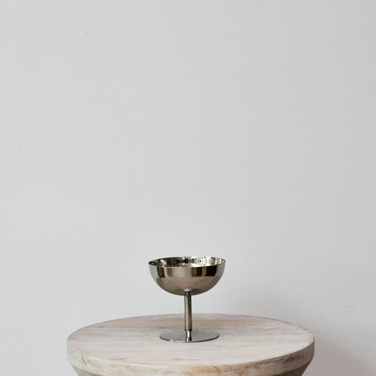 Chrome Stemmed Bowl