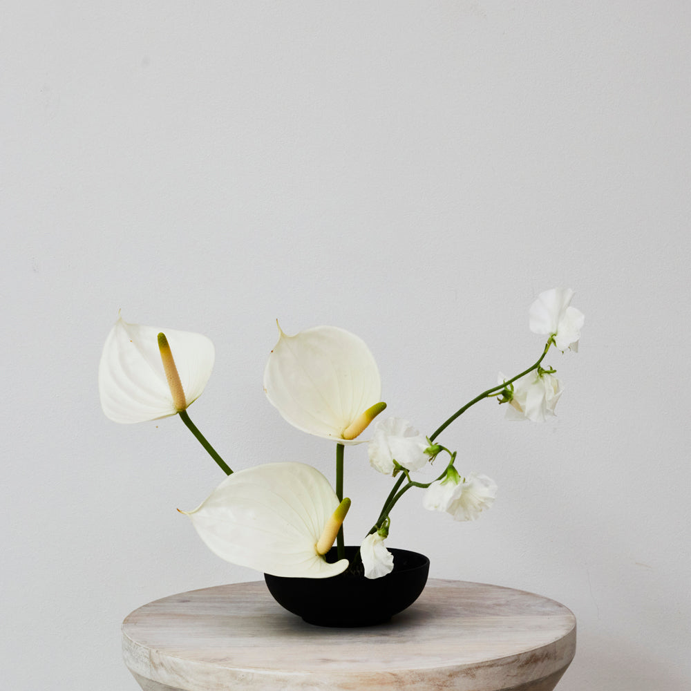 Black Ikebana Bowl