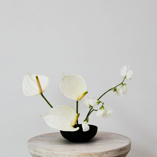 Black Ikebana Bowl