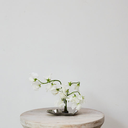 Chrome Ikebana Bowl