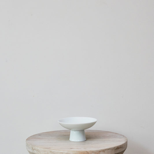 White Footed Ceramic Bowl