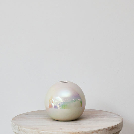 Pearlescent Sphere Vases
