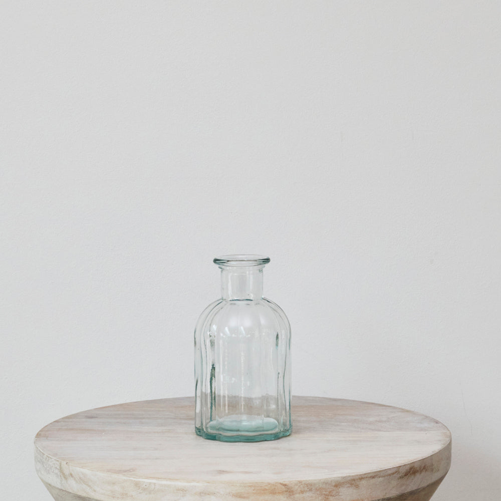 Glass Ribbed Vases