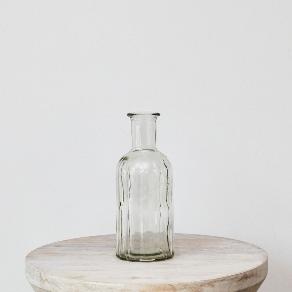 Glass Ribbed Vases