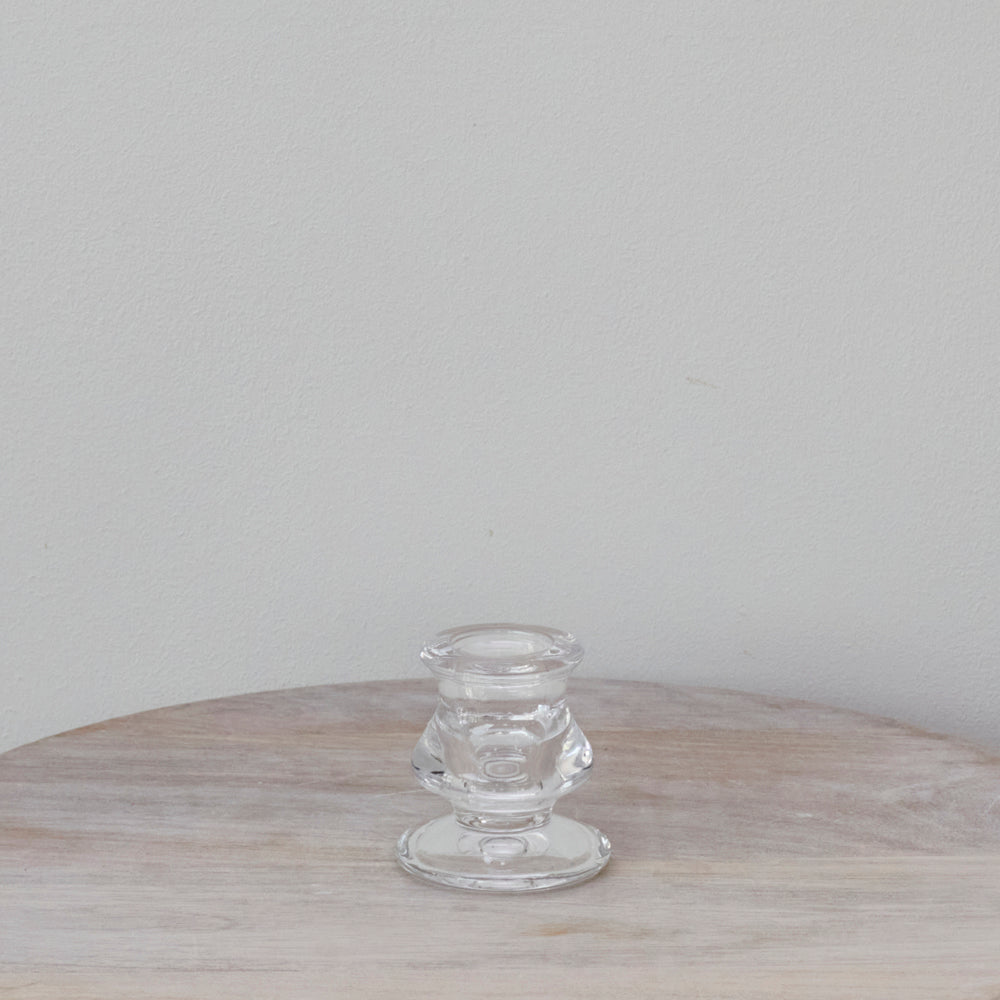 Glass Candlestick - Low