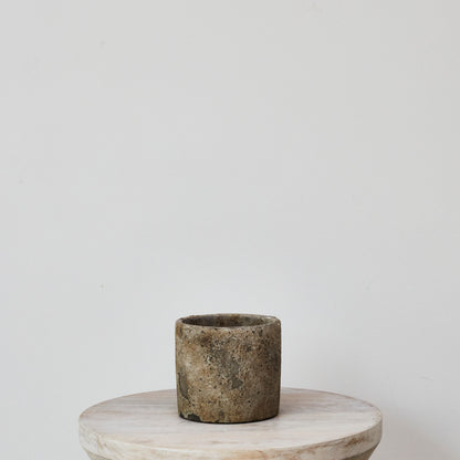 Grey Textured Ceramic Pot