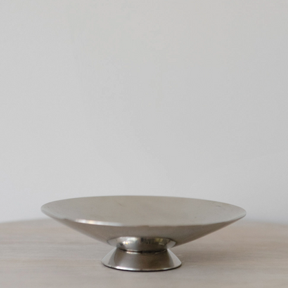 Chrome Footed Bowl - Small