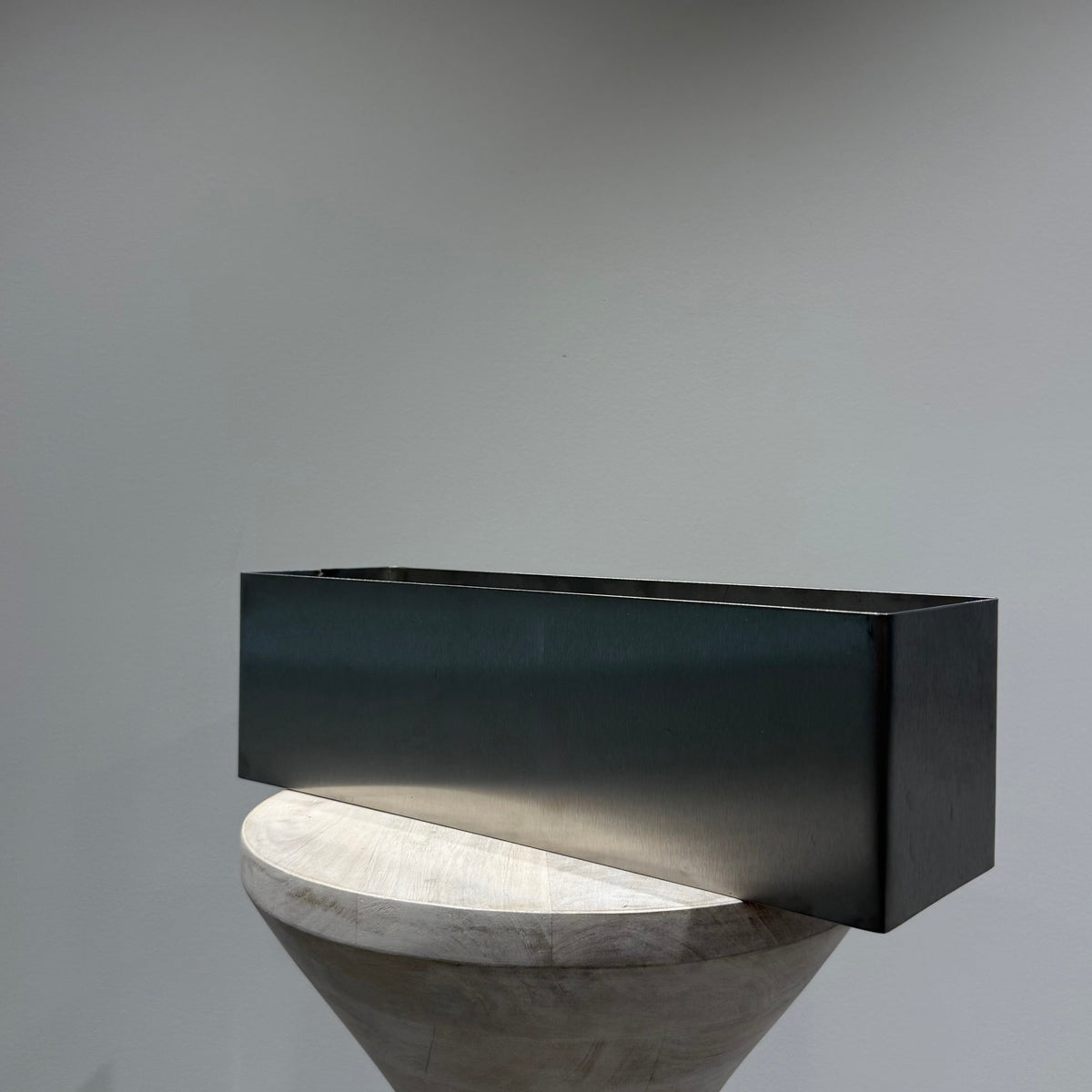 Chrome Rectangular Vase