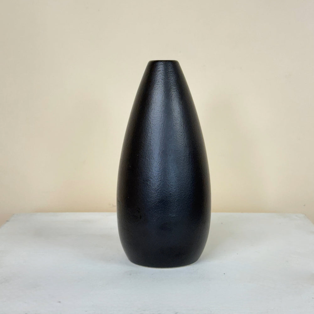 Black Ceramic Bud Vase - Med