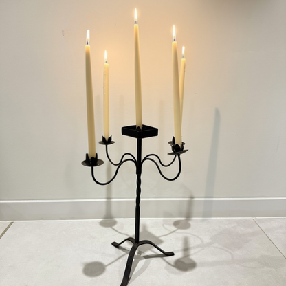 Black Iron Candelabra – Medium
