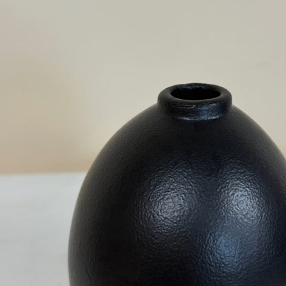 Black Ceramic Bud Vase - Low I