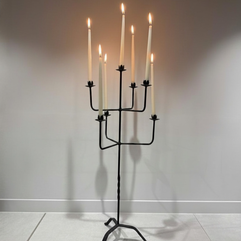 Black Iron Candelabra – Tall