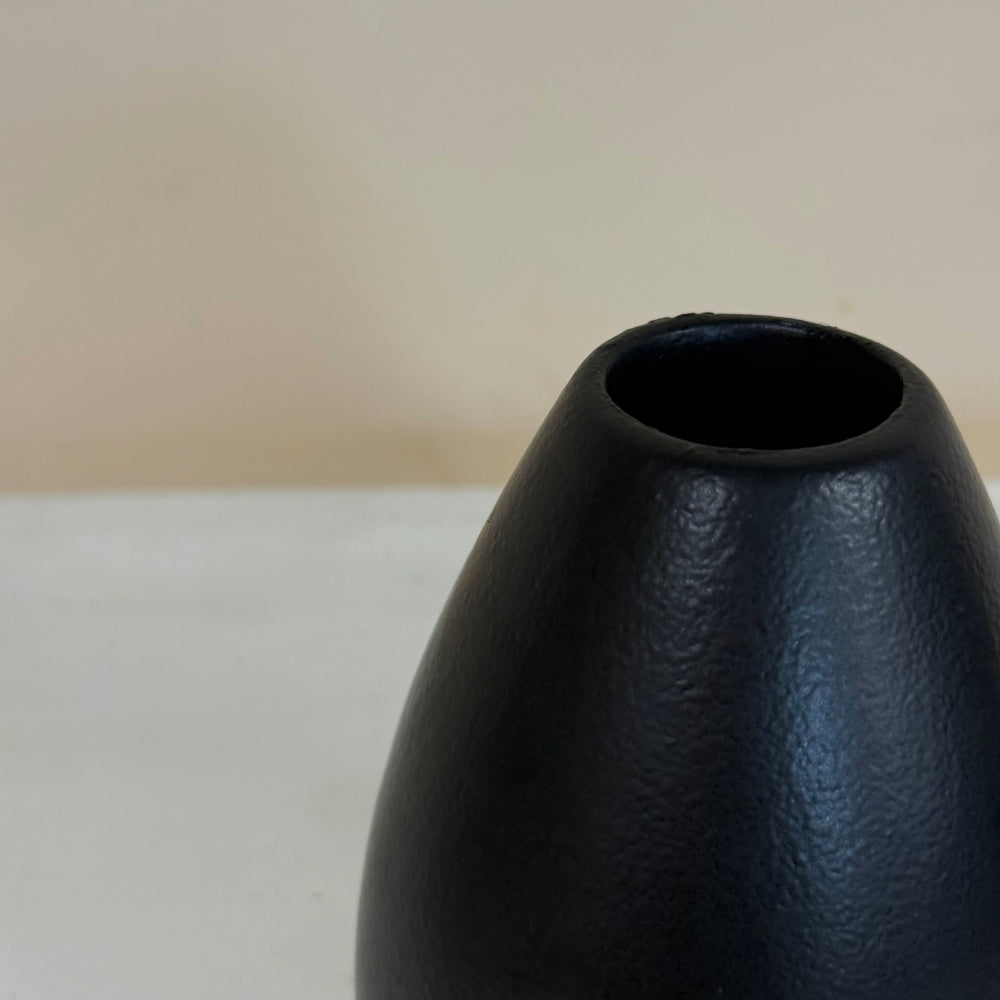 Black Ceramic Bud Vase - Low II
