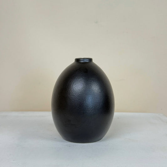 Black Ceramic Bud Vase - Low I